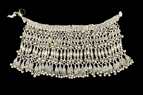 Bedouin silver wedding necklace
