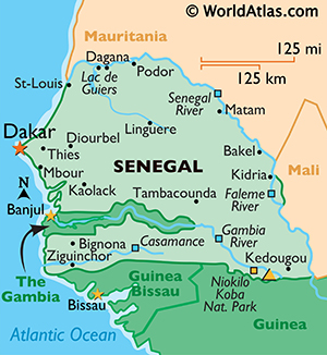 Senegal Map