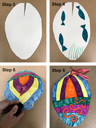 Steps to make Yup'ik hunting hat
