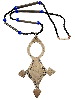 necklace with silver pendant